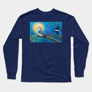 tree swallows and the golden sun Long Sleeve T-Shirt